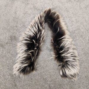 Sagafurs Women's Removable Fur Collar In Cream Brown Winter Luxurious Chic Warm